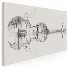 Akordy uczuć - nowoczesny obraz na płótnie - 120x80 cm Akordy uczuć - nowoczesny obraz na płótnie - 120x80 cm