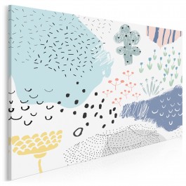 Jezioro marzeń - nowoczesny obraz na płótnie - 120x80 cm