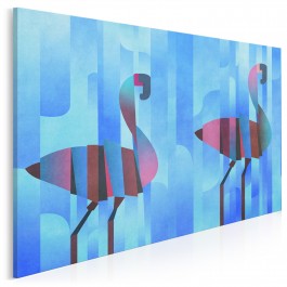 Skąpani w błękicie - nowoczesny obraz na płótnie - 120x80 cm