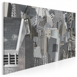 Szklane domy - nowoczesny obraz na płótnie - 120x80 cm Szklane domy - nowoczesny obraz na płótnie - 120x80 cm