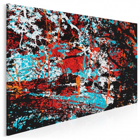 W cieniu ognistego drzewa - nowoczesny obraz na płótnie - 120x80 cm