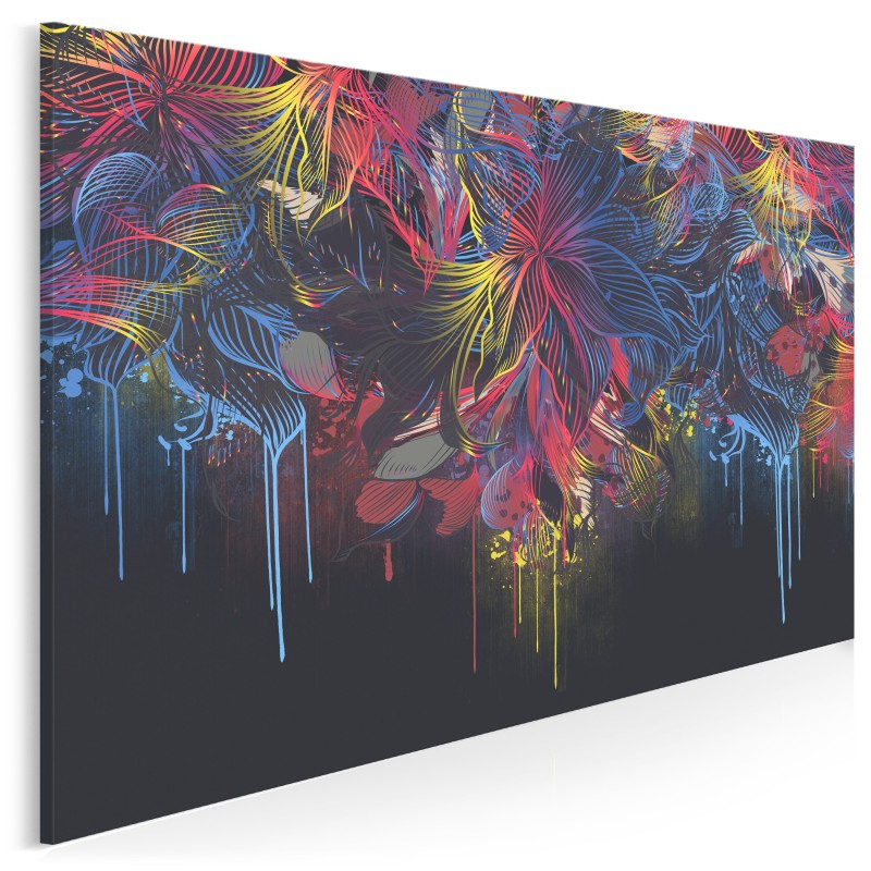 Migracje barw - nowoczesny obraz do salonu - 120x80 cm