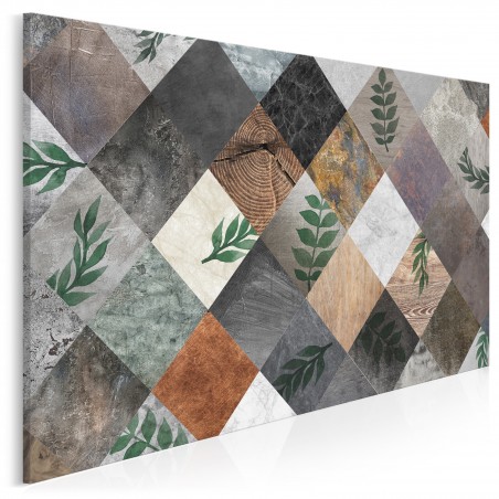 Lewa karo - nowoczesny obraz do salonu - 120x80 cm