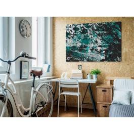 W cieniu turkusowego drzewa - nowoczesny obraz na płótnie - 120x80 cm