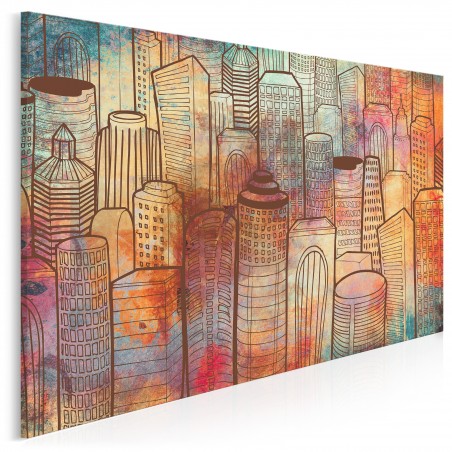 Wieże widokowe - nowoczesny obraz na płótnie - 120x80 cm