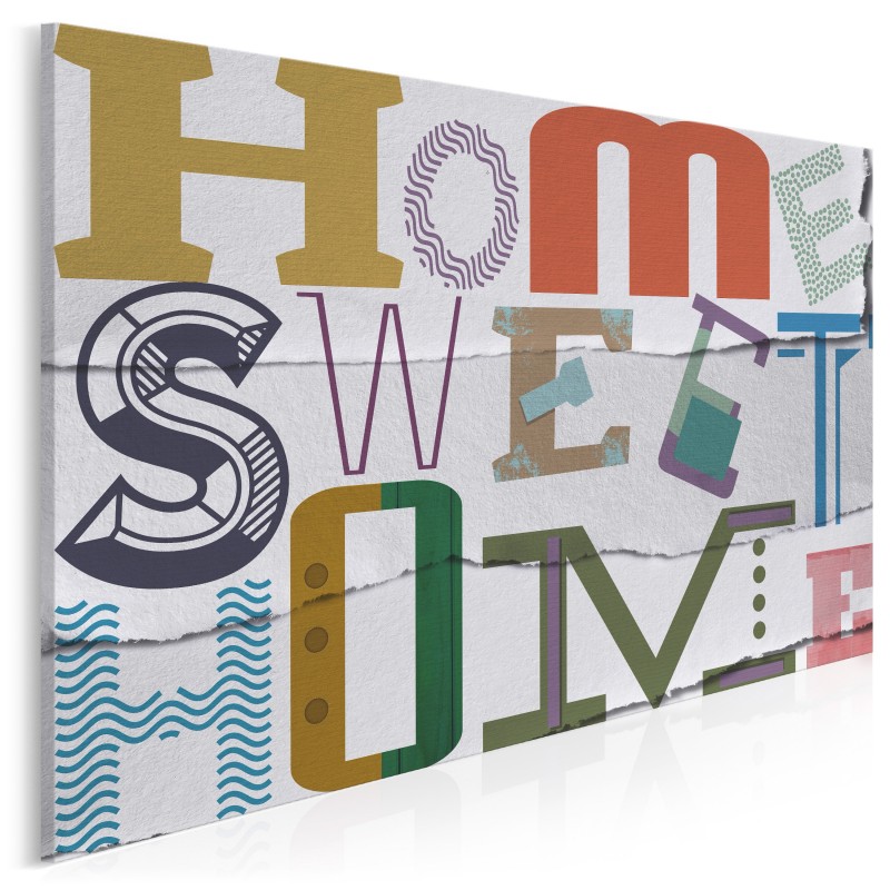 Sweet home - nowoczesny obraz na płótnie - 120x80 cm
