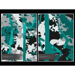 W cieniu turkusowego drzewa - nowoczesny obraz na płótnie - 120x80 cm