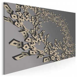 Wirujące fraktale - nowoczesny obraz na płótnie - 120x80 cm Wirujące fraktale - nowoczesny obraz na płótnie - 120x80 cm