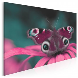 Piękno fauny skąpane w różu - nowoczesny obraz na płótnie - 120x80 cm