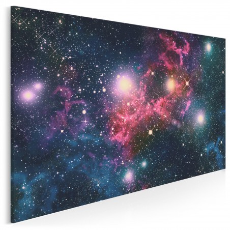 Historia wszechświata w jednym ujęciu - nowoczesny obraz do sypialni - 120x80 cm