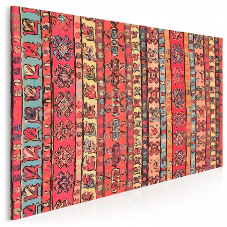 Wzory etnograficzne - nowoczesny obraz na płótnie - 120x80 cm