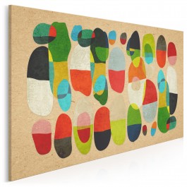 Barwy szczęścia - nowoczesny obraz na płótnie - 120x80 cm