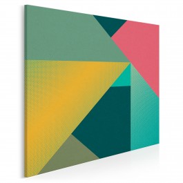 Iluzja konstruktywizmu - nowoczesny obraz na płótnie - 80x80 cm Iluzja konstruktywizmu - nowoczesny obraz na płótnie - 80x80 cm