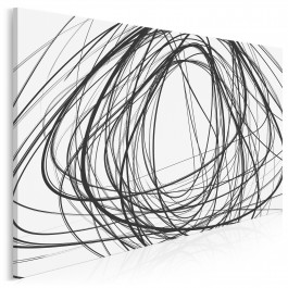 Rewolta czerni - nowoczesny obraz na płótnie - 120x80 cm Rewolta czerni - nowoczesny obraz na płótnie - 120x80 cm