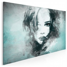 Dusza z antracytu - nowoczesny obraz na płótnie - 120x80 cm