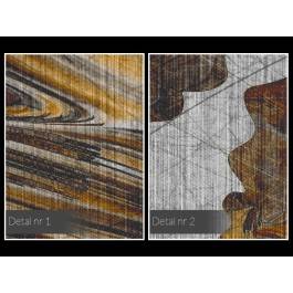 Taniec żywiołów w brązach - nowoczesny obraz na płótnie - 120x80 cm Taniec żywiołów w brązach - nowoczesny obraz na płótnie - 120x80 cm
