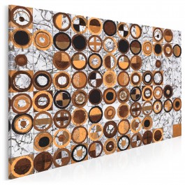 Pokrewne dusze w brązach - nowoczesny obraz do salonu - 120x80 cm