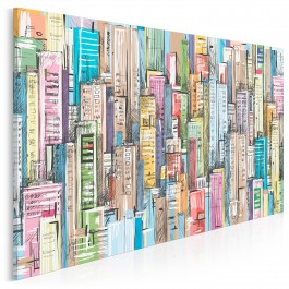 Między ścianami - nowoczesny obraz na płótnie - 120x80 cm