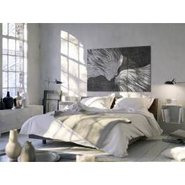 Taniec żywiołów w szarościach - nowoczesny obraz na płótnie - 120x80 cm