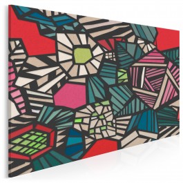 Florystyczny porządek świata - nowoczesny obraz na płótnie - 120x80 cm
