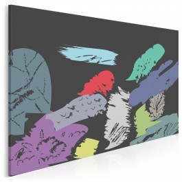 Pieśń ciemności - nowoczesny obraz na płótnie - 120x80 cm