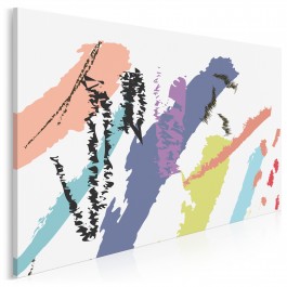 Epicka biel - nowoczesny obraz na płótnie - 120x80 cm