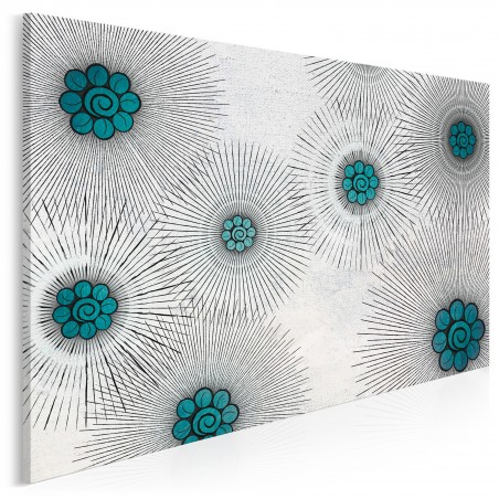 Promienie życia - nowoczesny obraz na płótnie - 120x80 cm