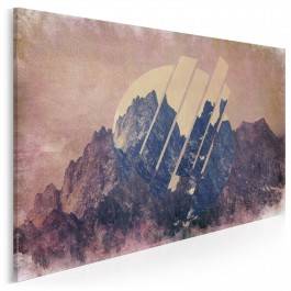 Tytanowe wzgórza - nowoczesny obraz na płótnie - 120x80 cm
