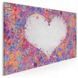 Miłosne konfetti - nowoczesny obraz na płótnie - 120x80 cm Miłosne konfetti - nowoczesny obraz na płótnie - 120x80 cm