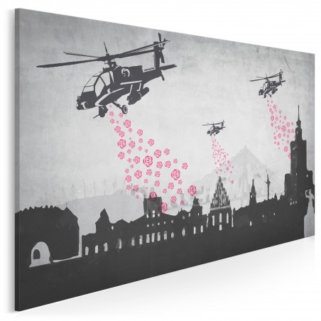 Sen o Warszawie  - nowoczesny obraz na płótnie - 120x80 cm