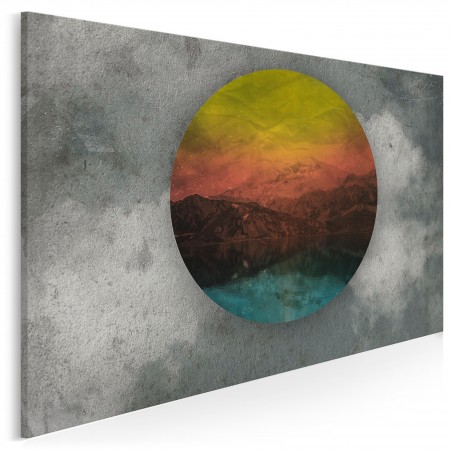 Wszystkie kolory podróży - nowoczesny obraz do sypialni - 120x80 cm