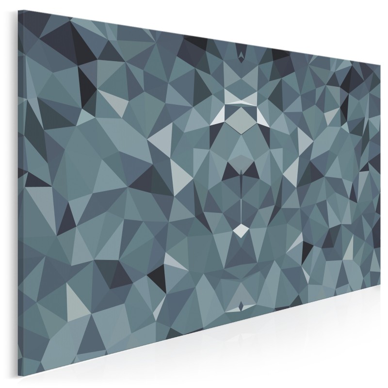Krystaliczna maestria - nowoczesny obraz na płótnie - 120x80 cm