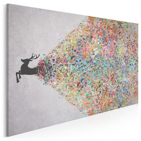 Gejzer ekspresji - nowoczesny obraz na płótnie - 120x80 cm