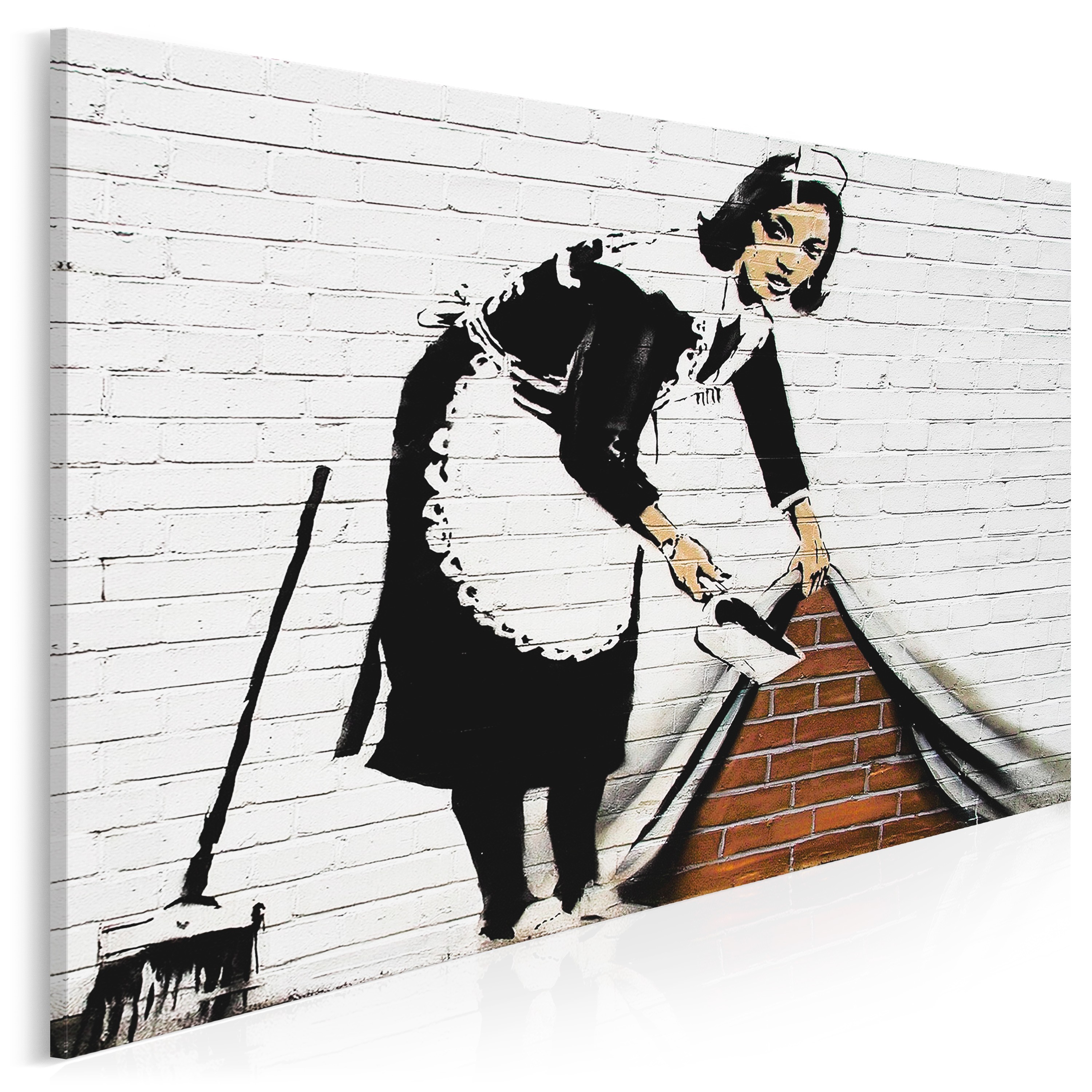 Banksy Pokojówka Nowoczesny Obraz Na Płótnie 120x80 Cm 6473