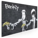 Banksy - Pulp fiction - nowoczesny obraz na płótnie