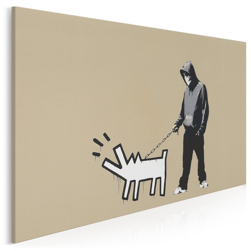 Banksy - Szczekający pies - nowoczesny obraz na płótnie Banksy - Szczekający pies - nowoczesny obraz na płótnie