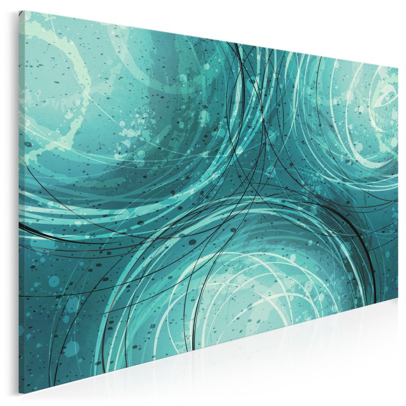Lazur oceanu - nowoczesny obraz na płótnie - 120x80 cm