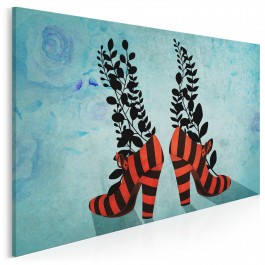 Po drugiej stronie lustra - nowoczesny obraz do salonu - 120x80 cm