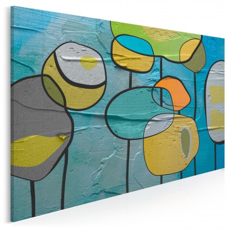 Bańki mydlane - nowoczesny obraz na płótnie - 120x80 cm