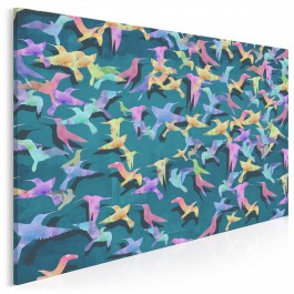 Pieśń kolibra - nowoczesny obraz na płótnie - 120x80 cm