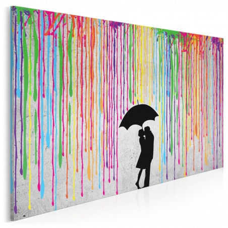 Miłosny skafander - nowoczesny obraz na płótnie - 120x80 cm