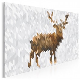 Hello my deer - nowoczesny obraz na płótnie - 120x80 cm