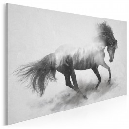 Majestatyczny galop - nowoczesny obraz na płótnie - 120x80 cm
