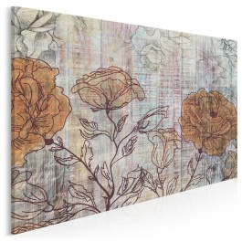 Impresja w stylu retro - nowoczesny obraz do sypialni - 120x80 cm Impresja w stylu retro - nowoczesny obraz do sypialni - 120x80 cm