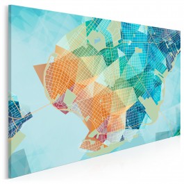 Topografia doznań - nowoczesny obraz na płótnie - 120x80 cm