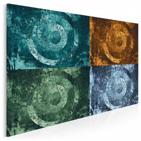 Cztery żywioły - nowoczesny obraz do salonu - 120x80 cm