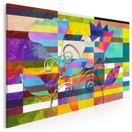 Kurtuazyjne damy - nowoczesny obraz na płótnie - 120x80 cm