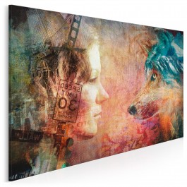 Wilcza natura - nowoczesny obraz na płótnie - 120x80 cm Wilcza natura - nowoczesny obraz na płótnie - 120x80 cm