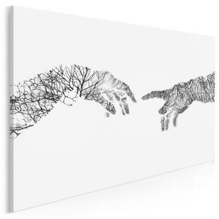 Dotyk nieba - nowoczesny obraz na płótnie - 120x80 cm