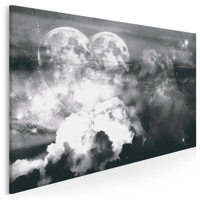Serce galaktyki - nowoczesny obraz do sypialni - 120x80 cm